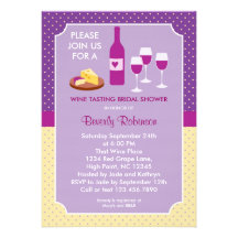 Wine Tasting Bridal Shower Invitation