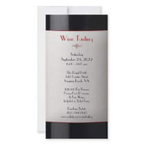 Wine Tasting Event Invitation Picture Card