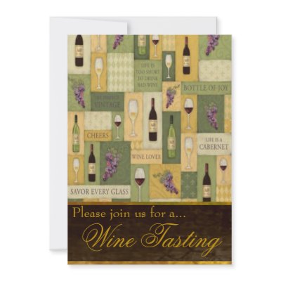 Wine Tasting Invitation (10-pack)