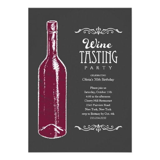 Wine Tasting Invitations 5" X 7" Invitation Card | Zazzle