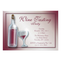 Wine Tasting Party ~ Burgundy Invitations