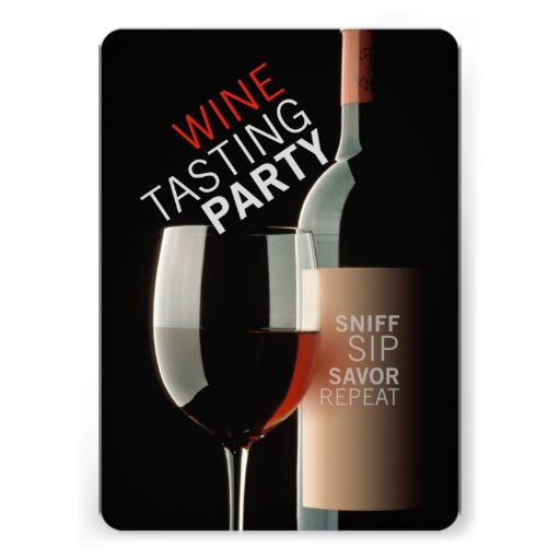 WINE TASTING PARTY CARDS (front side)