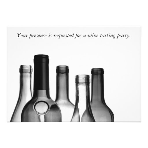Wine Tasting Party Invitations (front side)