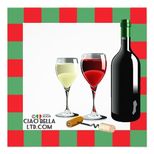 Wine Tasting Party Personalized Invite