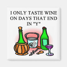 WINE tasting taster design Refrigerator Magnets