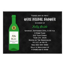 Wine Theme Bridal Shower Invitation