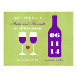 Wine Theme Save the Date Card Custom Announcement
