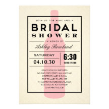 Wine Themed Bridal Shower Invitations