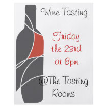 Wine themed flyer