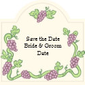 Wine Themed Save the Date Magnets magnet