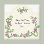 Wine Themed Save the Date Magnets