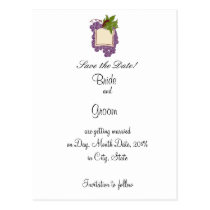 Wine Themed Save the Date postcards