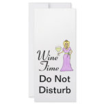 "Wine Time" Do Not Disturb Rack Card