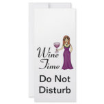 "Wine Time" Do Not Disturb Rack Card