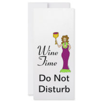 "Wine Time" WineWomenDesigns.com Promotional Customized Rack Card