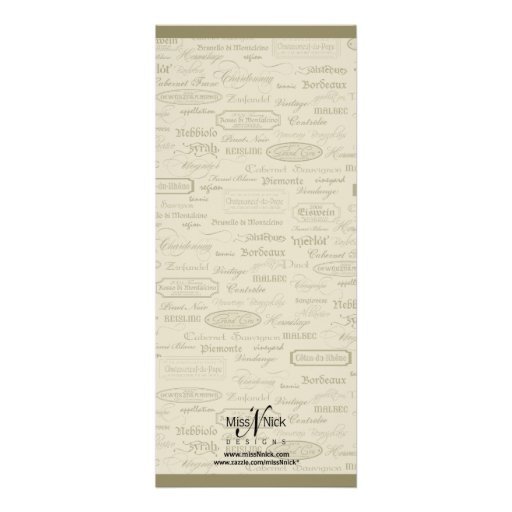 Wine Varietal and Whimsical Bottle Invitation