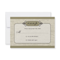 Wine Varietal and Whimsical Bottle RSVP Card 2 Personalized Invitation