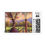 Wine Vineyard postage stamp
