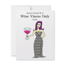 Wine Vixen Event invitations by Victoreeah Wine Vixen Event invitations