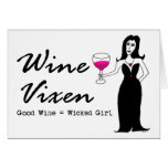 Wine Vixen "Good Wine = Wicked Girl" Cards