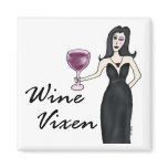 Wine Vixen (No Saying) Magnet