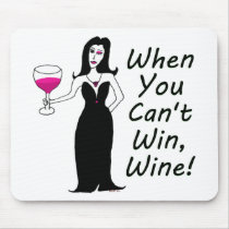 Wine Vixen Simply Wicked When You Can't Win, Wine Mousepads