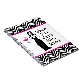 Wine Vixen Simply Wicked When You Can't Win, Wine Notebook