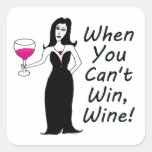 Wine Vixen Simply Wicked When You Can't Win, Wine Sticker