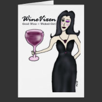 Wine Vixen "Wicked Girl" cards by Victoreeah Wine Vixen "Wicked Girl" cards