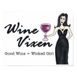 Wine Vixen Wicked Girl Poster
