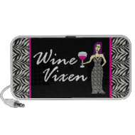 Wine Vixen Wickedly Dark Zebra Print doodle