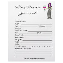 Wine Vixen's Wine Notes Journal letterhead