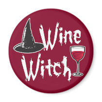 Wine Witch magnets