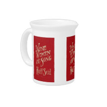 Wine Women & Song Beverage Pitchers