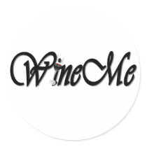 WineMe Round Sticker