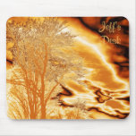 Winer Tree in Molten Gold Mouse Pad Winer Tree in Molten Gold Mouse Pad