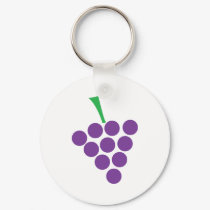 winery grapes logo symbol violet keychains by Tomaniac winery grapes logo symbol violet keychains