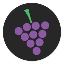 winery grapes logo symbol violet stickers