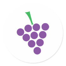 winery grapes logo symbol violet stickers
