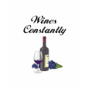 Wines Constantly t-shirts