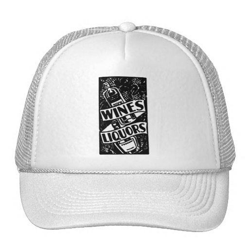 Wines & Liquors Ad Black Hat