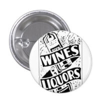 Wines & Liquors Retro Style Advert Buttons