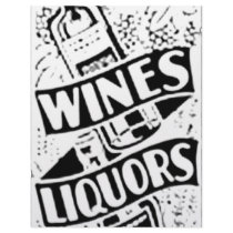 Wines & Liquors Retro Style Advert letterhead