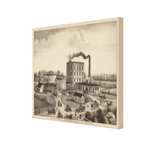 Winfield Roller Mills, Blissand Wood, Kansas Canvas Prints