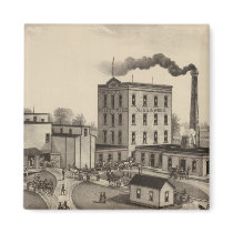 Winfield Roller Mills, Blissand Wood, Kansas Fridge Magnets