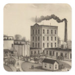 Winfield Roller Mills, Blissand Wood, Kansas Square Sticker