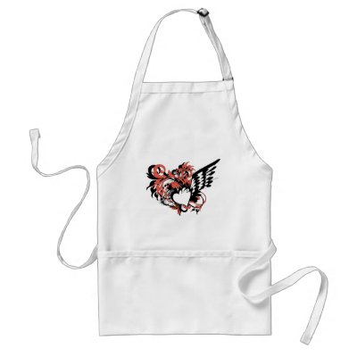 wing&amp;heart apron by VioDeSign