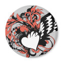 wing&heart magnets