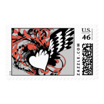 wing&heart postage by VioDeSign wing&heart postage