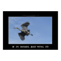 WING IT! Motivational Poster posters